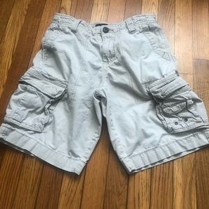 Men’s Aeropostale Cream Stretch Cargo Shorts